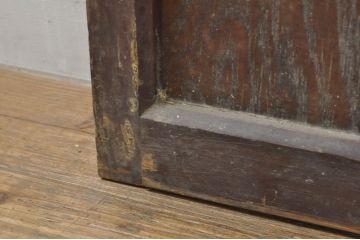アンティーク建具　大正ロマンな雰囲気を盛り上げるガラス戸2枚セット(引き戸)(R-077445)