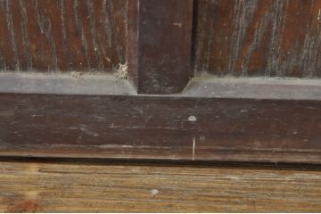 アンティーク建具　大正ロマンな雰囲気を盛り上げるガラス戸2枚セット(引き戸)(R-077445)
