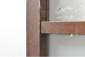 アンティーク建具　大正ロマンな雰囲気を盛り上げるガラス戸2枚セット(引き戸)(R-077445)