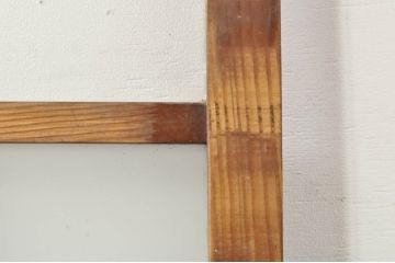 アンティーク建具　大正ロマンな雰囲気を盛り上げるガラス戸2枚セット(引き戸)(R-077445)