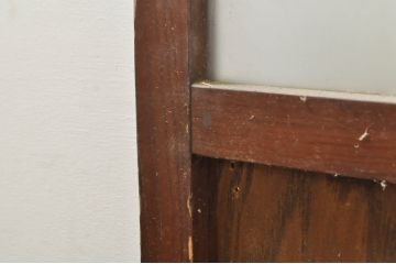 アンティーク建具　大正ロマンな雰囲気を盛り上げるガラス戸2枚セット(引き戸)(R-077445)
