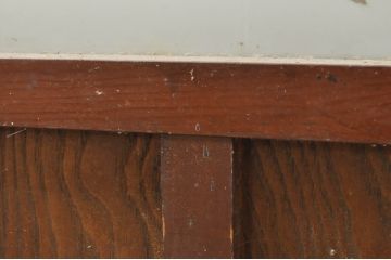 アンティーク建具　大正ロマンな雰囲気を盛り上げるガラス戸2枚セット(引き戸)(R-077445)
