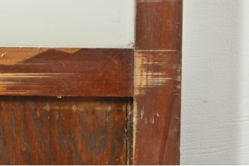 アンティーク建具　大正ロマンな雰囲気を盛り上げるガラス戸2枚セット(引き戸)(R-077445)