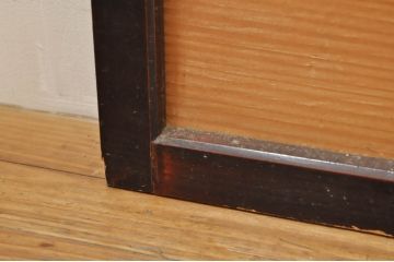 アンティーク建具　漆塗りの枠　透かし彫り入り　涼しげな和の空間を演出する夏戸4枚セット(引き戸、簾戸、簀戸、葭戸、夏障子、御簾戸、すど)(R-077446)