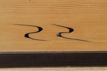 アンティーク建具　漆塗りの枠　透かし彫り入り　涼しげな和の空間を演出する夏戸4枚セット(引き戸、簾戸、簀戸、葭戸、夏障子、御簾戸、すど)(R-077447)