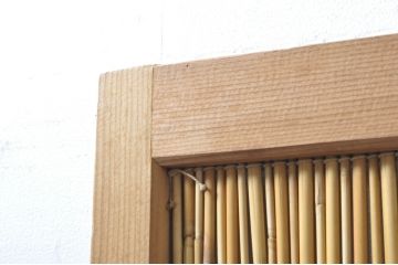 ビンテージ建具　つづれガラス　涼しげな和の空間を演出する幅狭夏戸4枚セット(引き戸、簾戸、簀戸、葭戸、すど、夏障子、ヴィンテージ)(R-077448)