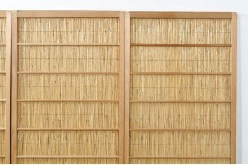 ビンテージ建具　つづれガラス　涼しげな和の空間を演出する幅狭夏戸4枚セット(引き戸、簾戸、簀戸、葭戸、すど、夏障子、ヴィンテージ)(R-077448)