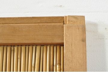 ビンテージ建具　つづれガラス　涼しげな和の空間を演出する幅狭夏戸4枚セット(引き戸、簾戸、簀戸、葭戸、すど、夏障子、ヴィンテージ)(R-077448)