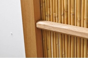 ビンテージ建具　つづれガラス　涼しげな和の空間を演出する幅狭夏戸4枚セット(引き戸、簾戸、簀戸、葭戸、すど、夏障子、ヴィンテージ)(R-077448)