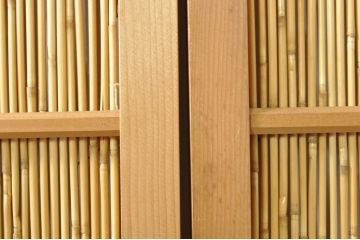 ビンテージ建具　つづれガラス　涼しげな和の空間を演出する幅狭夏戸4枚セット(引き戸、簾戸、簀戸、葭戸、すど、夏障子、ヴィンテージ)(R-077448)