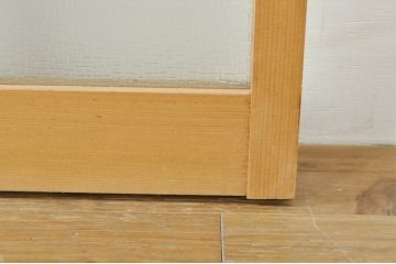 ビンテージ建具　つづれガラス　涼しげな和の空間を演出する幅狭夏戸4枚セット(引き戸、簾戸、簀戸、葭戸、すど、夏障子、ヴィンテージ)(R-077448)