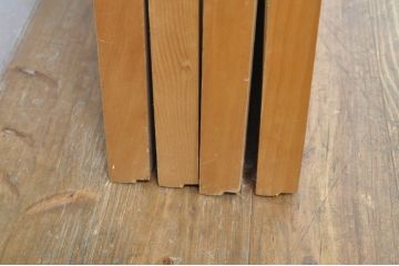 ビンテージ建具　つづれガラス　涼しげな和の空間を演出する幅狭夏戸4枚セット(引き戸、簾戸、簀戸、葭戸、すど、夏障子、ヴィンテージ)(R-077448)