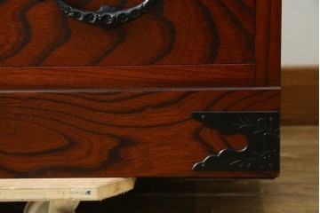中古　美品　岩谷堂箪笥　力強い木目が魅力のサイドボード　(R-077469)