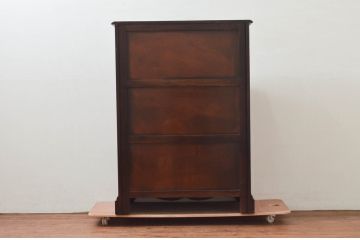 アメリカビンテージ　高級品!!　アダムビート(Adam Bede)　シンプルでクラシカルな佇まいが魅力的なライティングビューロー(簿記机、ワークデスク、サイドチェスト、在宅用、在宅ワーク用、ヴィンテージ)(R-077475)