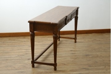中古　DREXEL HERITAGE(ドレクセルヘリテイジ)　クラシカルなデザインのコンソールテーブル　(R-077523)