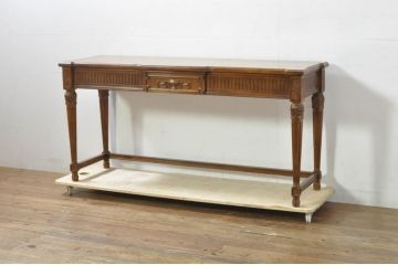 中古　DREXEL HERITAGE(ドレクセルヘリテイジ)　クラシカルなデザインが魅力的なコンソールテーブル(サイドテーブル、花台、飾り台、作業台)(R-077523)