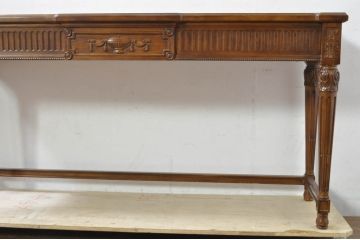 中古　DREXEL HERITAGE(ドレクセルヘリテイジ)　クラシカルなデザインが魅力的なコンソールテーブル(サイドテーブル、花台、飾り台、作業台)(R-077523)