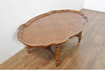 中古　美品　DREXEL HERITAGE(ドレクセルヘリテイジ)　Cameo Classics(キャメオクラシックス)　優雅なひとときを演出するカクテルテーブル(センターテーブル、ローテーブル、リビングテーブル、カフェテーブル)(定価約60万円)(R-077524)