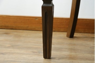 中古　カリモク家具(karimoku)　domani(ドマーニ)　QUEENS LIFE(クイーンズライフ)　ラタン編みの背もたれが涼し気なアームチェア　定価約10万円　(R-077525)