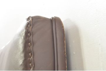 スイスビンテージ　希少品!!　mobilia(モビリア)取り扱い　デセデ社　本革　モダンでスタイリッシュなデザインのラウンジチェア(イージーチェア、アームチェア、エグゼクティブチェア、オフィスチェア、レザー、ヴィンテージ)(R-077530)