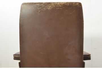 スイスビンテージ　希少品!!　mobilia(モビリア)取り扱い　デセデ社　本革　モダンでスタイリッシュなデザインのラウンジチェア(イージーチェア、アームチェア、エグゼクティブチェア、オフィスチェア、レザー、ヴィンテージ)(R-077530)