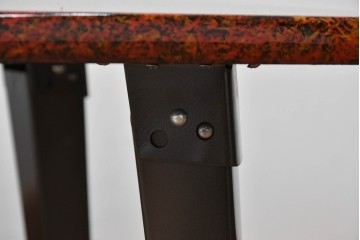 中古　新品　未使用　在庫品　津軽塗りの独特な模様が目を惹く折り畳み座卓(ローテーブル、センターテーブル、折りたたみテーブル)(R-077531)