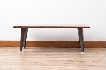 中古　新品　未使用　在庫品　津軽塗りの独特な模様が目を惹く折り畳み座卓(ローテーブル、センターテーブル、折りたたみテーブル)(R-077531)