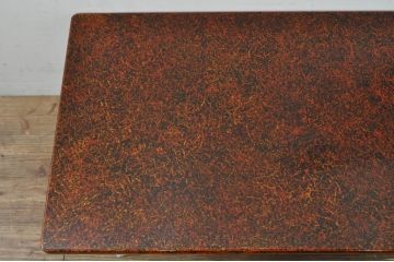 中古　新品　未使用　在庫品　津軽塗りの独特な模様が目を惹く折り畳み座卓(ローテーブル、センターテーブル、折りたたみテーブル)(R-077531)