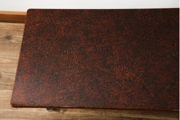 中古　新品　未使用　在庫品　津軽塗りの独特な模様が目を惹く折り畳み座卓(ローテーブル、センターテーブル、折りたたみテーブル)(R-077532)