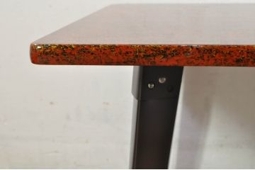 中古　新品　未使用　在庫品　津軽塗りの独特な模様が目を惹く折り畳み座卓(ローテーブル、センターテーブル、折りたたみテーブル)(R-077533)