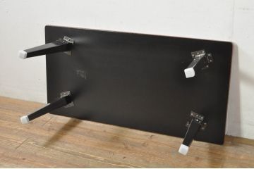 中古　新品　未使用　在庫品　津軽塗りの独特な模様が目を惹く折り畳み座卓(ローテーブル、センターテーブル、折りたたみテーブル)(R-077533)
