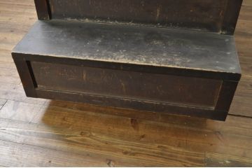 和製アンティーク　美品　美濃地方　檜(ヒノキ)材　希少な手すり付き二段重ね階段箪笥(和タンス、収納箪笥、整理箪笥、時代箪笥)(R-077534)