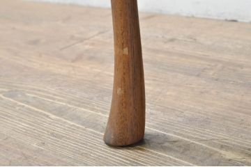 和製アンティーク　タモ材　折り畳み　昔懐かしい雰囲気漂う角型ちゃぶ台(座卓、ローテーブル、センターテーブル、折りたたみテーブル)(R-077549)