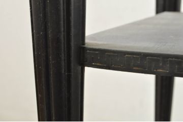 フランスアンティーク　天板大理石　挽き物脚と彫刻が優雅なサイドテーブル(エンドテーブル、ナイトテーブル、飾り台、花台)(R-077550)