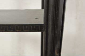 フランスアンティーク　天板大理石　挽き物脚と彫刻が優雅なサイドテーブル(エンドテーブル、ナイトテーブル、飾り台、花台)(R-077550)