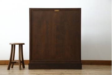 中古　美品　松本民芸家具　T型　シックで上品な佇まいが魅力のライティングビューロー(簿記机)　定価約46万円相当　(R-077556)