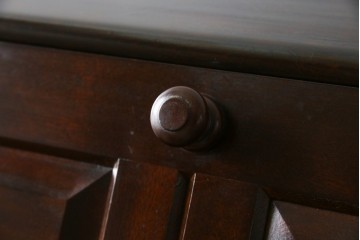 中古　美品　松本民芸家具　T型　シックで上品な佇まいが魅力のライティングビューロー(簿記机)　定価約46万円相当　(R-077556)