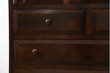 中古　美品　松本民芸家具　T型　シックで上品な佇まいが魅力のライティングビューロー(簿記机)　定価約46万円相当　(R-077556)