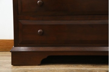 中古　美品　松本民芸家具　T型　シックで上品な佇まいが魅力のライティングビューロー(簿記机)　定価約46万円相当　(R-077556)