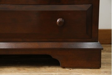 中古　美品　松本民芸家具　T型　シックで上品な佇まいが魅力のライティングビューロー(簿記机)　定価約46万円相当　(R-077556)