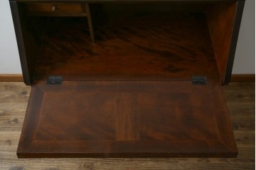 中古　美品　松本民芸家具　T型　シックで上品な佇まいが魅力のライティングビューロー(簿記机)　定価約46万円相当　(R-077556)