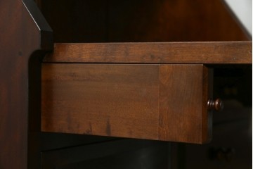 中古　美品　松本民芸家具　T型　シックで上品な佇まいが魅力のライティングビューロー(簿記机)　定価約46万円相当　(R-077556)