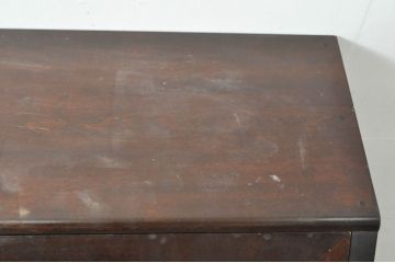 中古　美品　松本民芸家具　T型　シックで上品な佇まいが魅力のライティングビューロー(ワークデスク、簿記机、在宅用、在宅ワーク用、収納棚、戸棚)(定価約46万円)(R-077556)
