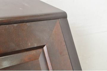 中古　美品　松本民芸家具　T型　シックで上品な佇まいが魅力のライティングビューロー(ワークデスク、簿記机、在宅用、在宅ワーク用、収納棚、戸棚)(定価約46万円)(R-077556)
