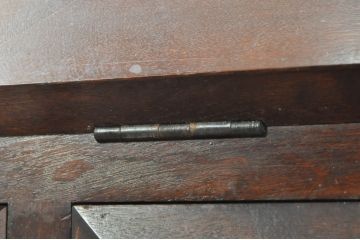 中古　美品　松本民芸家具　T型　シックで上品な佇まいが魅力のライティングビューロー(ワークデスク、簿記机、在宅用、在宅ワーク用、収納棚、戸棚)(定価約46万円)(R-077556)