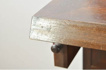 中古　美品　松本民芸家具　T型　シックで上品な佇まいが魅力のライティングビューロー(ワークデスク、簿記机、在宅用、在宅ワーク用、収納棚、戸棚)(定価約46万円)(R-077556)