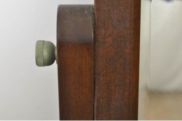中古　美品　松本民芸家具　M型一面鏡　直線的なデザインが美しい鏡台(ドレッサー、ミラー)(定価約26万円)(R-077557)