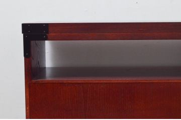 中古　美品!!　欅産業　仙台民芸箪笥(仙台箪笥)　和モダンな空間づくりにおすすめのテレビボード(テレビ台、ローボード、リビングボード、収納棚、戸棚)(定価約35万円)(R-077600)