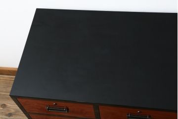 中古　超美品!!　二本松工藝館　田中家具　和モダンなお部屋づくりにおすすめの33胴厚総桐チェスト(総桐箪笥、サイドボード、サイドチェスト、和タンス、整理箪笥、収納箪笥、引き出し)(定価約60万円)(R-077603)