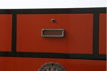 中古　超美品!!　二本松工藝館　田中家具　和モダンなお部屋づくりにおすすめの33胴厚総桐チェスト(総桐箪笥、サイドボード、サイドチェスト、和タンス、整理箪笥、収納箪笥、引き出し)(定価約60万円)(R-077603)